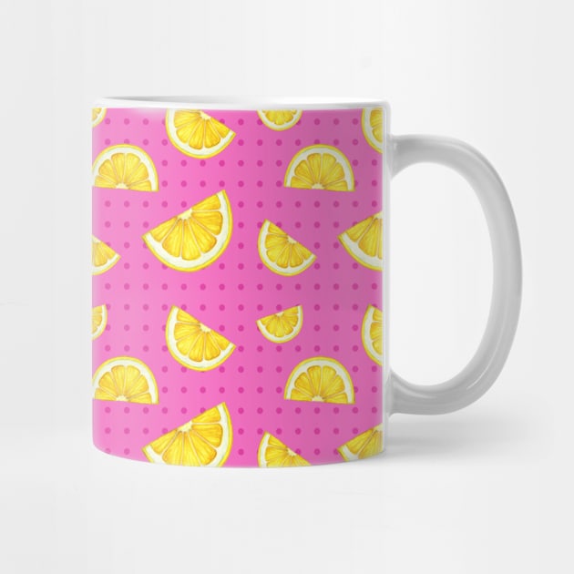 Lemons in pink by Nopi Pantelidou